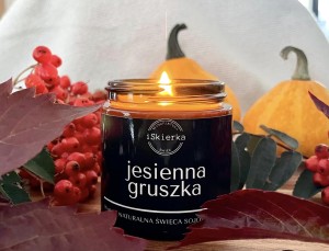 JESIENNA GRUSZKA świeca sojowa 120 ml 