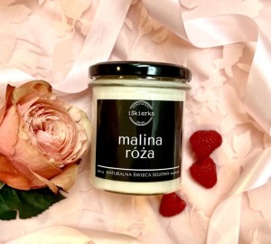 MALINA & RÓŻA świeca sojowa 300 ml