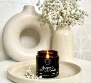 DRZEWO SANDAŁOWE świeca sojowa 120 ml 