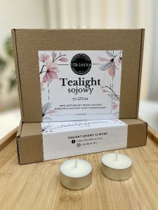 Tealighty sojowe bezzapachowe 15 sztuk