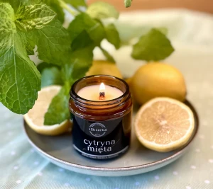 CYTRYNA & MIĘTA zapachową świeca sojowa 120 ml
