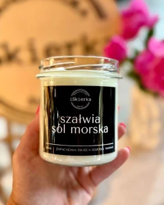 SZAŁWIA & SÓL MORSKA świeca sojowa 300 ml 